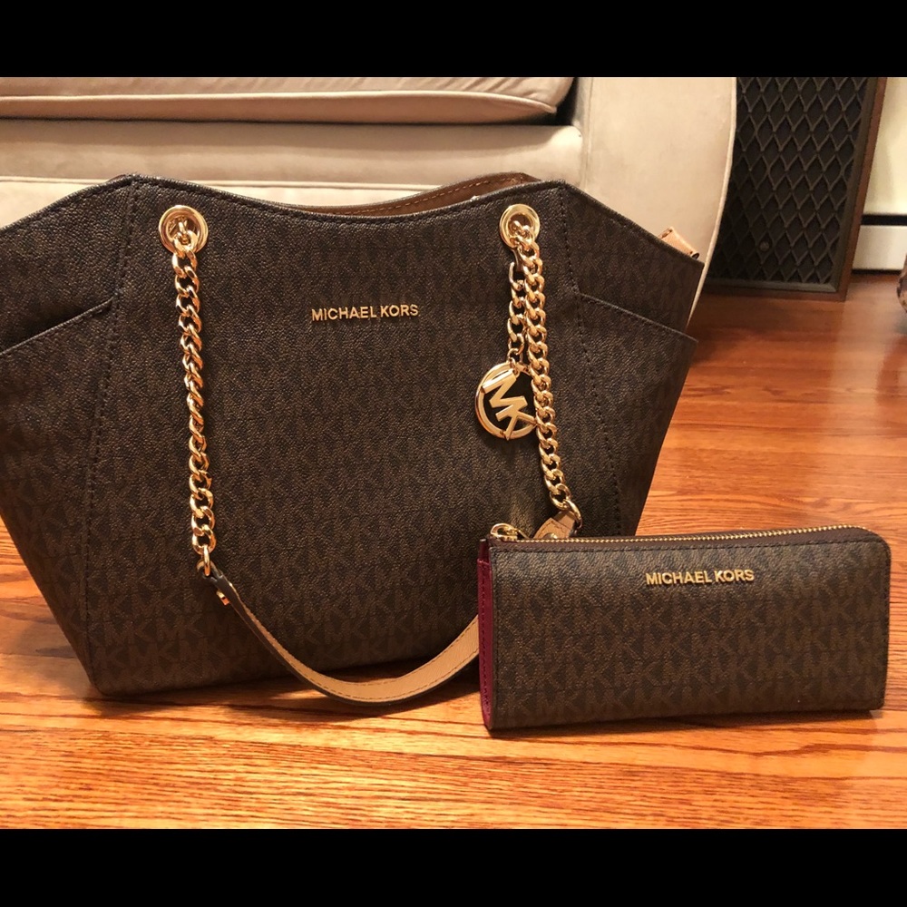 Genuine Michael Kors bag and matching wallet